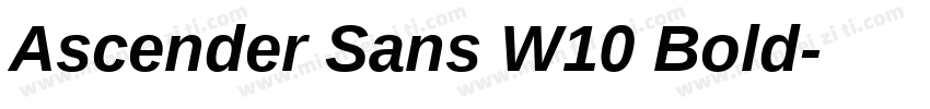 Ascender Sans W10 Bold字体转换